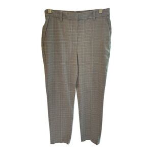 H&M Women's Gray Plaid Cropped Pants